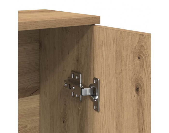 Sonata H Шкаф за баня с държач за ролки, дъб артизан, 39x22x90 см