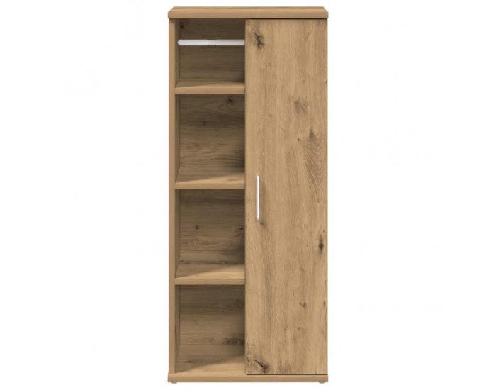 Sonata H Шкаф за баня с държач за ролки, дъб артизан, 39x22x90 см