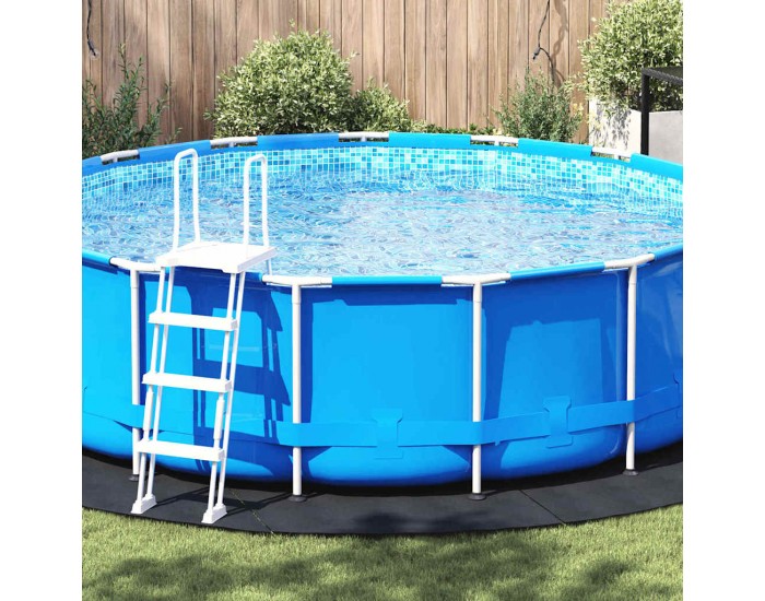 Sonata H Дъно за басейн, черно, Ø 428 см, невътен текстил, кръгло.