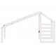 Sonata H Покрив за детско легло, бял, 188x82x113 см, бор масив