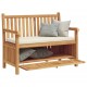 Sonata H Градинска Пейка за Съхранение Кафяво 114 x 60 x 90 см