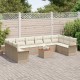 Sonata H Градински Софа Комплект 11 pcs Бежов и кремав 55 x 55 x 37 см