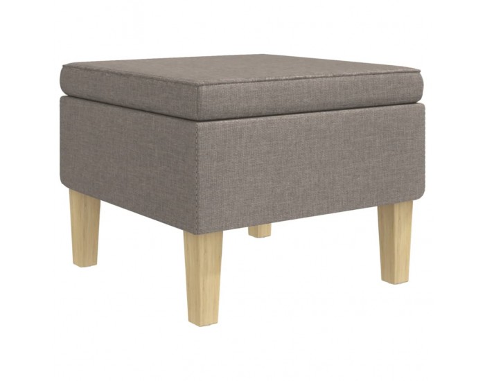 Sonata H Табуретка с дървени крака, таупе, текстил