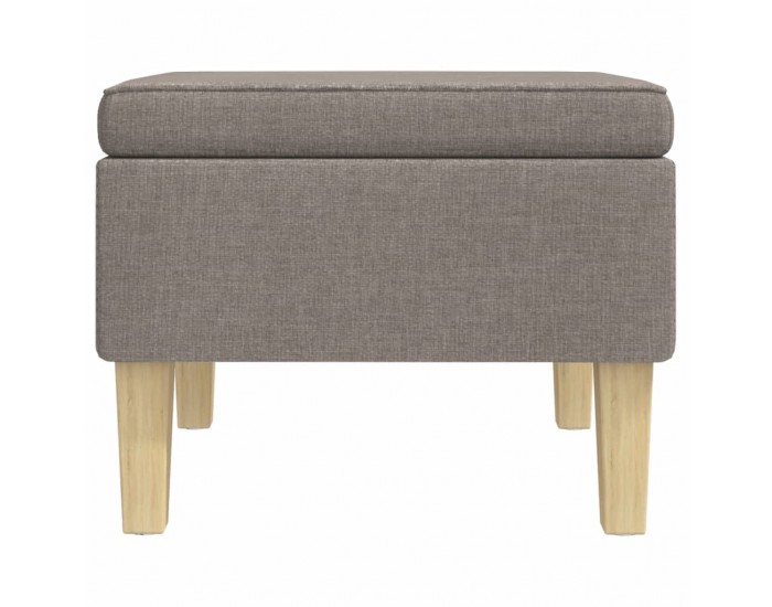 Sonata H Табуретка с дървени крака, таупе, текстил