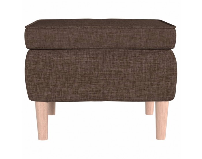 Sonata H Табуретка с дървени крака, кафява, текстил Sonata H Табуретка с дървени крака, кафява, текстил