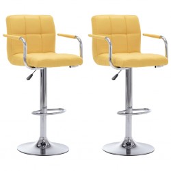 Sonata H Бар столове, 2 бр, жълти, текстил Sonata H Бар столове, 2 бр, жълти, текстил - Бар столове