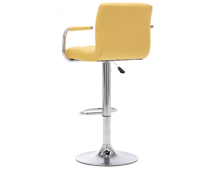 Sonata H Бар столове, 2 бр, жълти, текстил