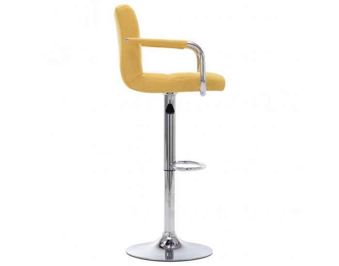 Sonata H Бар столове, 2 бр, жълти, текстил