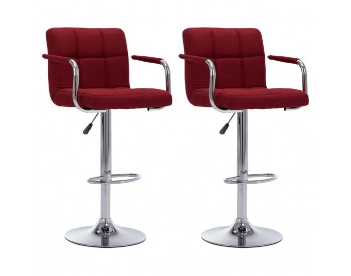 Sonata H Бар столове, 2 бр, виненочервени, текстил