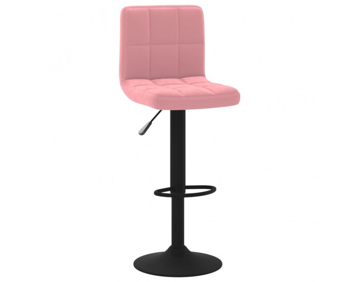 Sonata H Бар табуретка, розова, кадифе