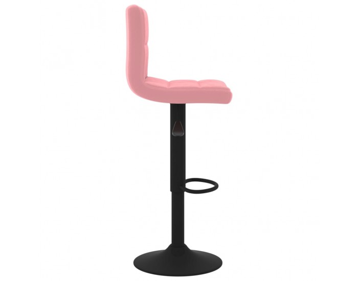 Sonata H Бар табуретка, розова, кадифе