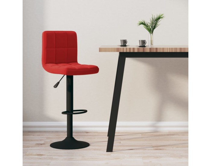 Sonata H Бар табуретка, виненочервена, кадифе