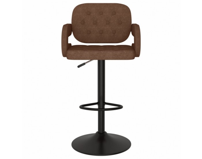 Sonata H Бар табуретки, 2 бр, кафяви, текстил