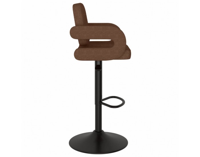 Sonata H Бар табуретки, 2 бр, кафяви, текстил