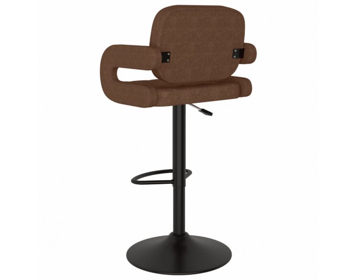 Sonata H Бар табуретки, 2 бр, кафяви, текстил