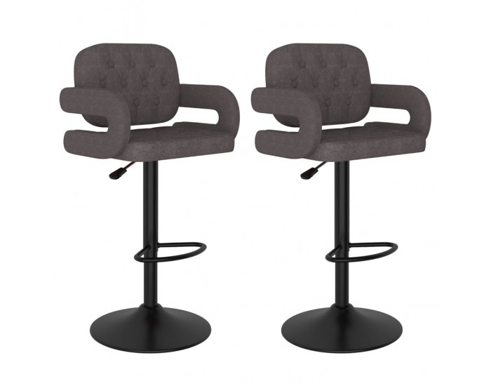 Sonata H Бар табуретки, 2 бр, таупе, текстил