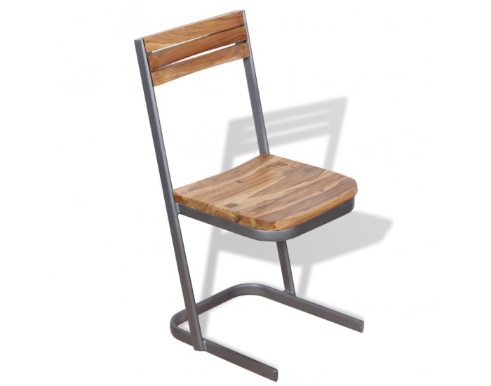 Sonata H Трапезни столове, 6 бр, тиково дърво масив