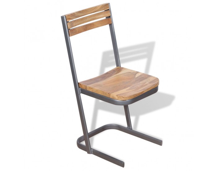 Sonata H Трапезни столове, 6 бр, тиково дърво масив