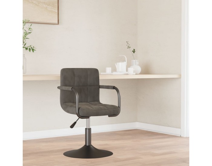 Sonata H Трапезен стол, тъмносив, кадифе