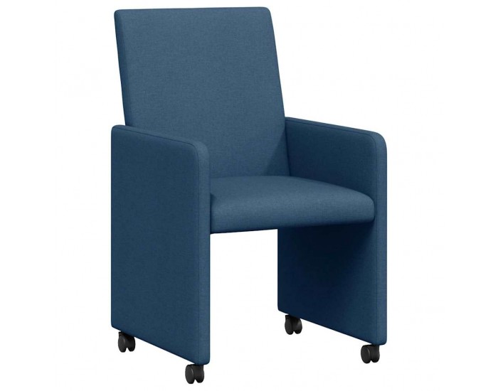 Sonata H Обедени столове с колело 2 pcs Синьо 57 х 66 х 94 см текстил