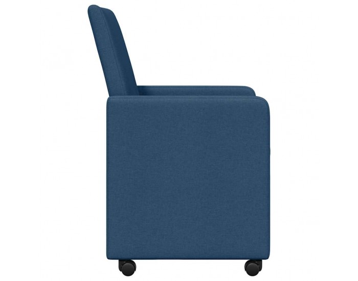 Sonata H Обедени столове с колело 2 pcs Синьо 57 х 66 х 94 см текстил