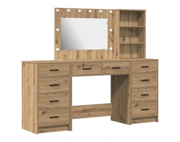 Sonata H Тоалетка с рафт 3 pcs Кафяво 40 x 41 x 135 см Инженерно дърво