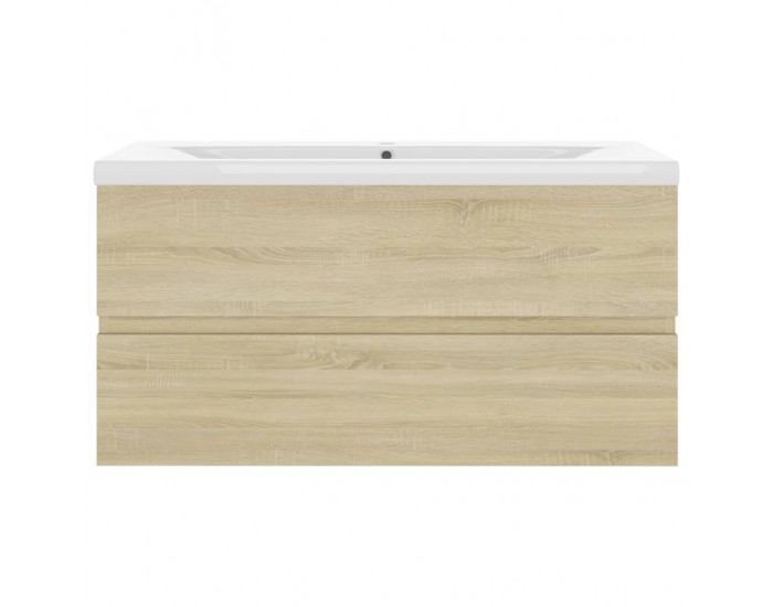 Sonata H Шкаф за баня с вградена мивка, дъб сонома, инженерно дърво