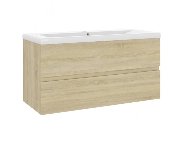Sonata H Шкаф за баня с вградена мивка, дъб сонома, инженерно дърво
