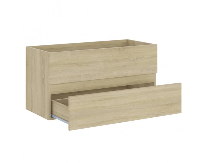 Sonata H Шкаф за баня с вградена мивка, дъб сонома, инженерно дърво