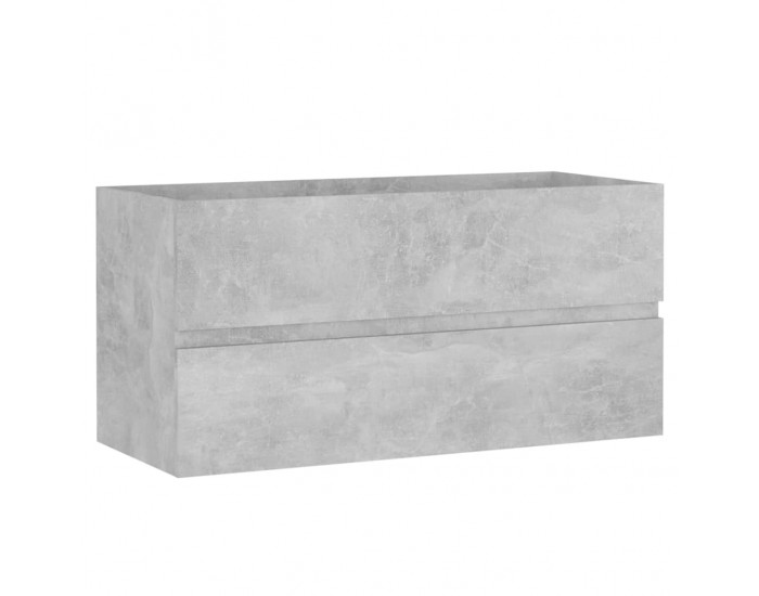 Sonata H Шкаф за баня с вградена мивка, бетонно сив, инженерно дърво