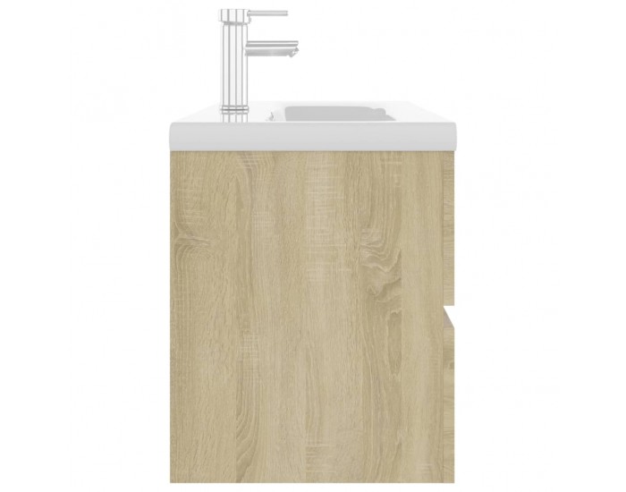 Sonata H Шкаф за баня с вградена мивка, дъб сонома, инженерно дърво