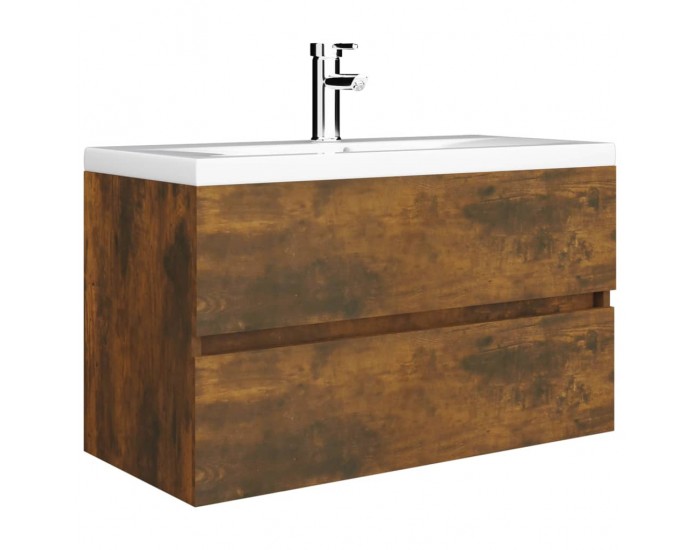 Sonata H Шкаф за мивка с вградена мивка, опушен дъб, инженерно дърво