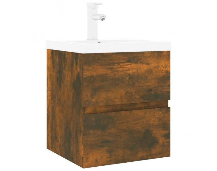 Sonata H Шкаф за мивка с вградена мивка, опушен дъб, инженерно дърво