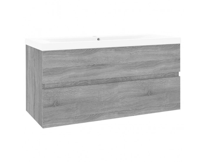 Sonata H Шкаф за мивка с вградена мивка, сив сонома, инженерно дърво
