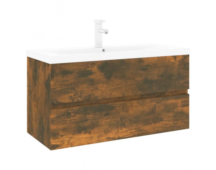 Sonata H Шкаф за мивка с вградена мивка, опушен дъб, инженерно дърво