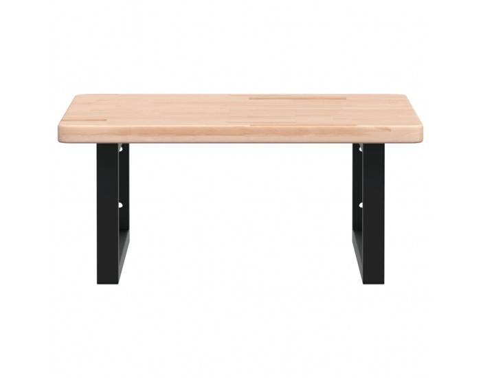 Sonata H Стенен рафт за мивка, стомана и масивно дърво дъб