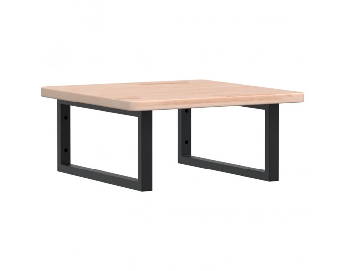 Sonata H Стенен рафт за мивка, стомана и масивно дърво дъб