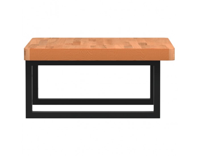 Sonata H Стенен рафт за мивка, стомана и масивно дърво бук