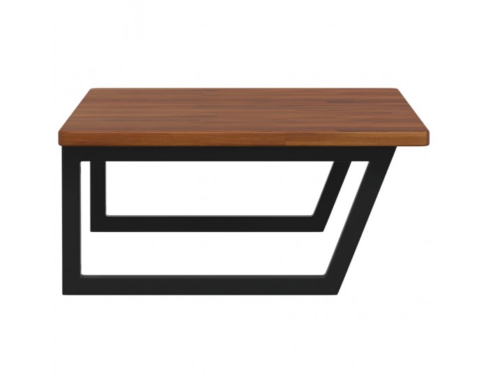 Sonata H Стенен рафт за мивка, стомана и масивно дърво дъб