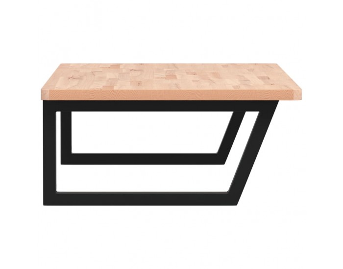 Sonata H Стенен рафт за мивка, стомана и масивно дърво бук