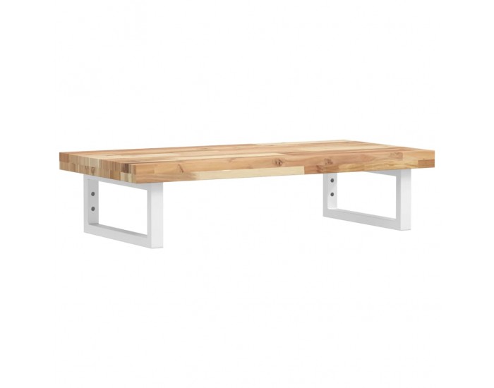 Sonata H Стенен рафт за мивка, стомана и масивно дърво акация