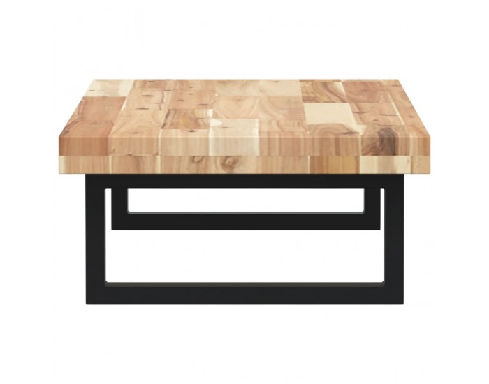 Sonata H Стенен рафт за мивка, стомана и масивно дърво акация