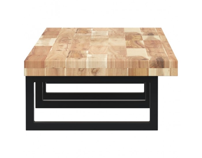 Sonata H Стенен рафт за мивка, стомана и масивно дърво акация