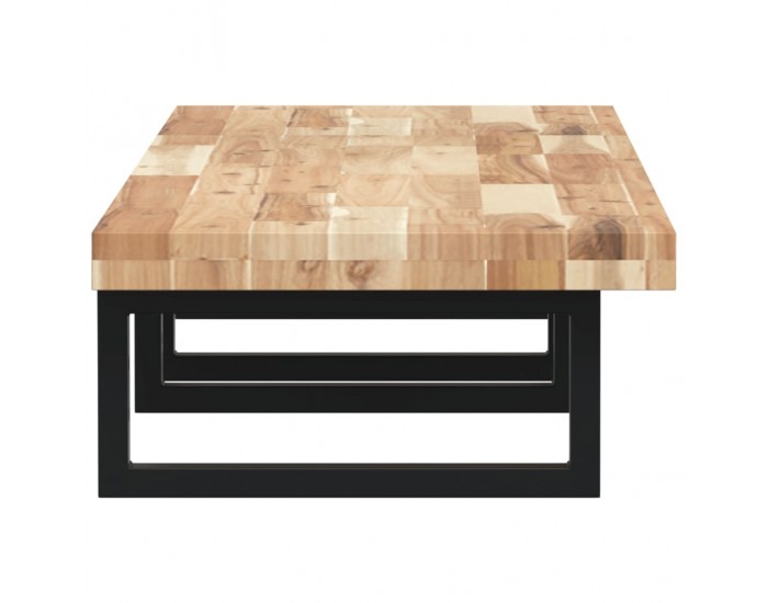 Sonata H Стенен рафт за мивка, стомана и масивно дърво акация