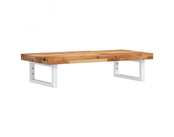 Sonata H Стенен рафт за мивка, стомана и масивно дърво акация