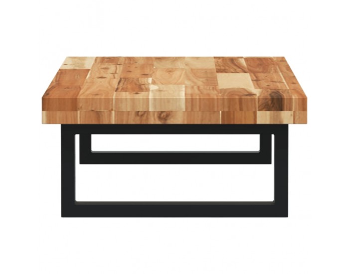 Sonata H Стенен рафт за мивка, стомана и масивно дърво акация