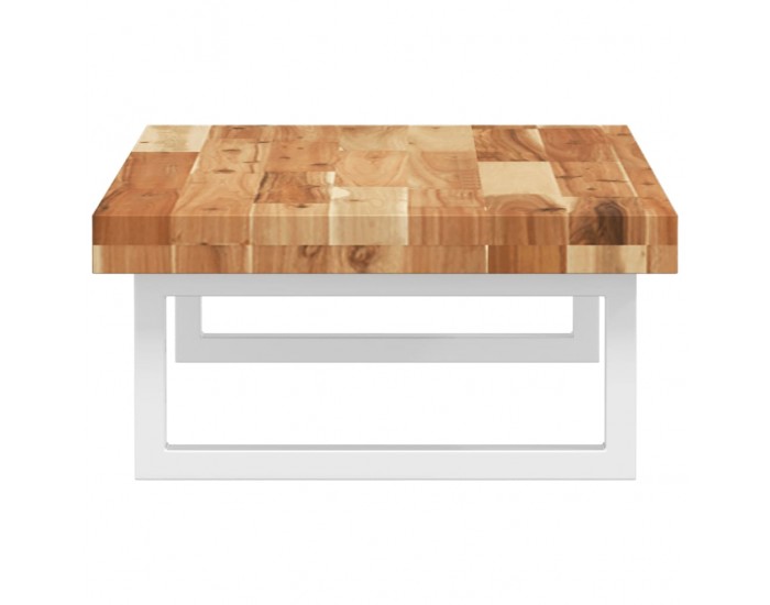 Sonata H Стенен рафт за мивка, стомана и масивно дърво акация