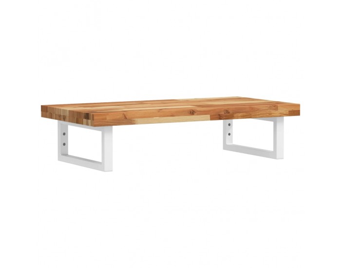 Sonata H Стенен рафт за мивка, стомана и масивно дърво акация