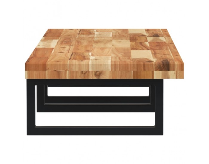 Sonata H Стенен рафт за мивка, стомана и масивно дърво акация