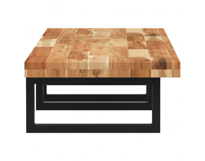 Sonata H Стенен рафт за мивка, стомана и масивно дърво акация